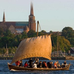 Viking Ship in front the cathedral